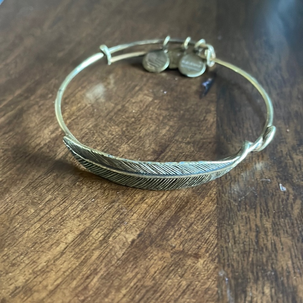 Alex and Ani feather bracelet